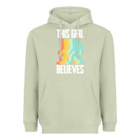 Matcha bigfoot t  shirt bigfoot   this girl believes t  shirt Heavyweight Hoodie - DesigneFamous