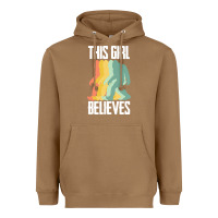 Toasted Coconut bigfoot t  shirt bigfoot   this girl believes t  shirt Heavyweight Hoodie - DesigneFamous