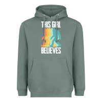 Sage bigfoot t  shirt bigfoot   this girl believes t  shirt Heavyweight Hoodie - DesigneFamous