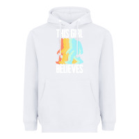 White bigfoot t  shirt bigfoot   this girl believes t  shirt Heavyweight Hoodie - DesigneFamous