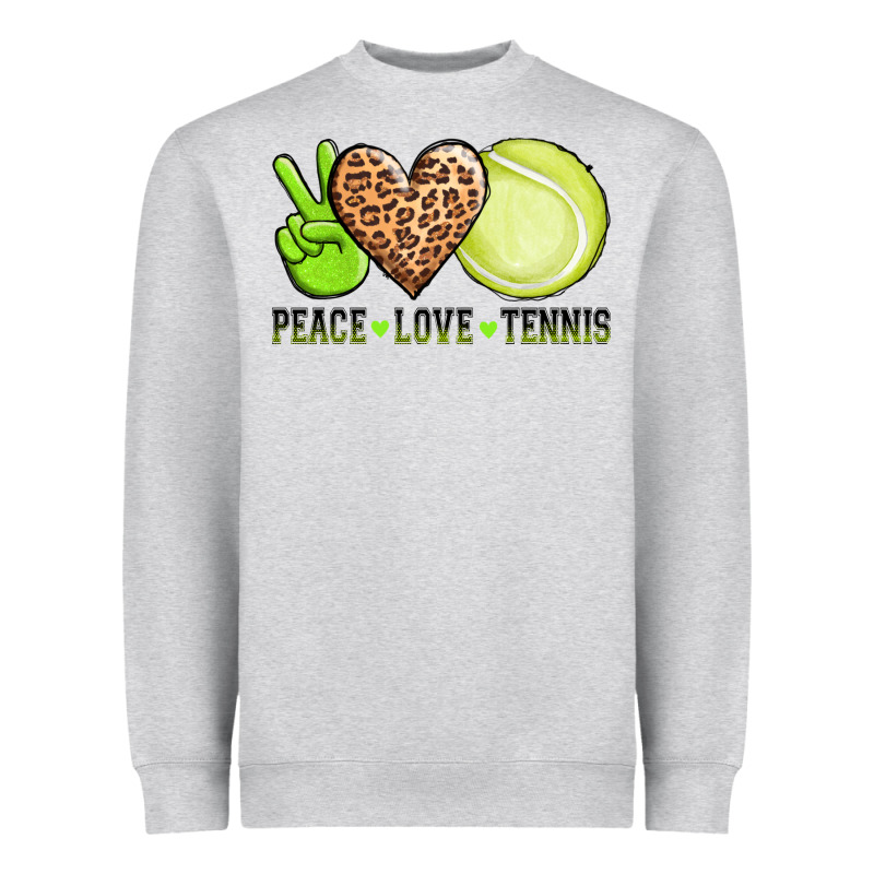 Peace Love Tennis Heavyweight Sweatshirt by AdoDesignShop | Teevron