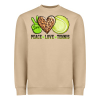Mushroom peace love tennis Heavyweight Sweatshirt - AdoDesignShop