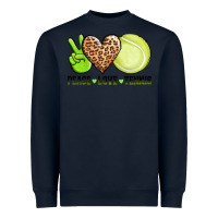 Navy peace love tennis Heavyweight Sweatshirt - AdoDesignShop