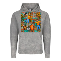 Cloud Rock fall scarecrow seamless pattern Vintage Hoodie - BundleAndBundleShop