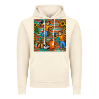 Vintage Artic fall scarecrow seamless pattern Vintage Hoodie - BundleAndBundleShop