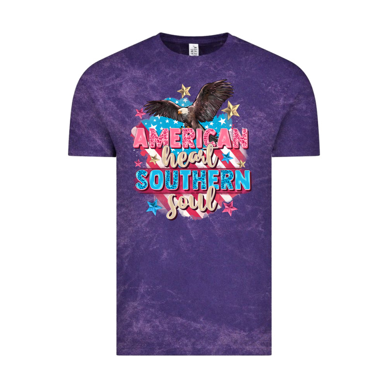 American Heart Southern Soul 4th Of July Vintage Tee by FaDigitalArtStudio | Teevron