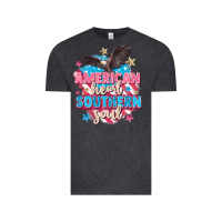 Vintage Black American heart southern soul 4th of july Vintage Tee - FaDigitalArtStudio