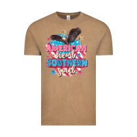 Vintage Coffee American heart southern soul 4th of july Vintage Tee - FaDigitalArtStudio