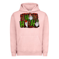Pigment Salmon ho ho ho gnomes christmas Urban Hoodie - RanaPortraitStore
