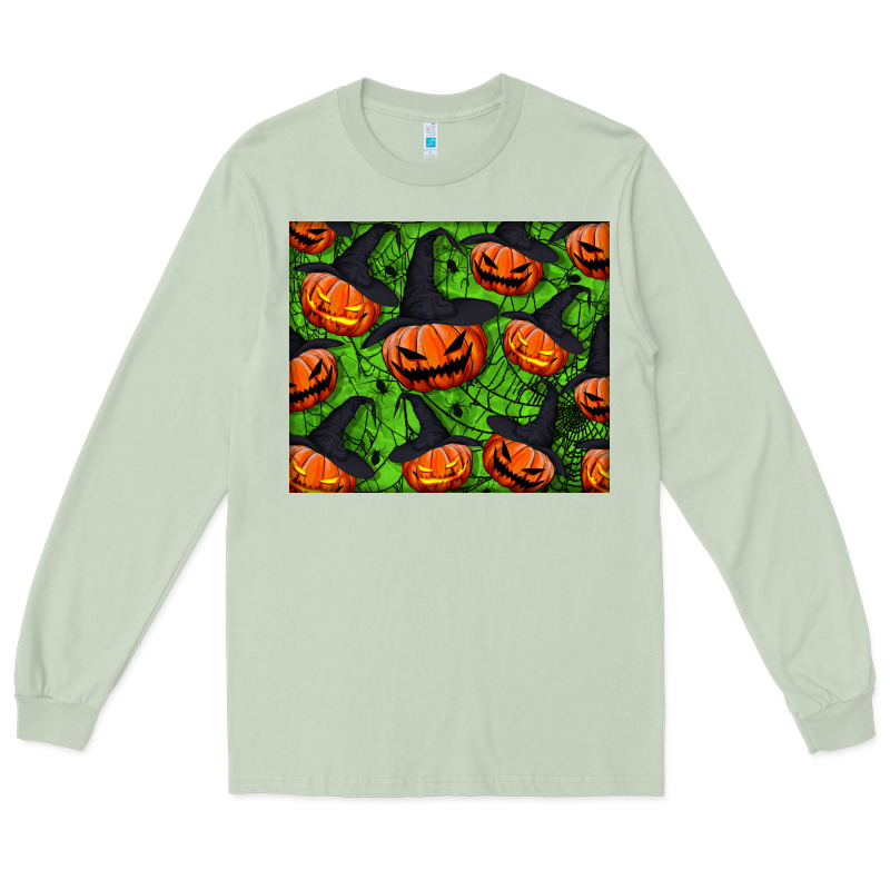 Halloween Pumpkin Mouse Pad Long Sleeve Tee by BundleAndBundleShop | Teevron