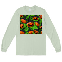 Matcha halloween pumpkin mouse pad Long Sleeve Tee - BundleAndBundleShop