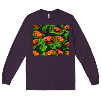 Plum halloween pumpkin mouse pad Long Sleeve Tee - BundleAndBundleShop