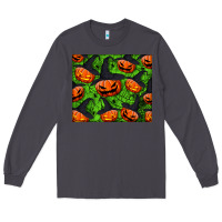 Smoke halloween pumpkin mouse pad Long Sleeve Tee - BundleAndBundleShop