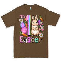 Cacao My first Easter Girl Easter Day Premium Tee - HowdyJamesFarm