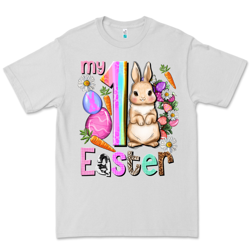 My First Easter Girl Easter Day Premium Tee by HowdyJamesFarm | Teevron