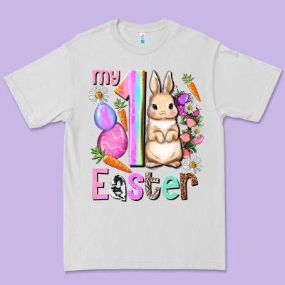 My First Easter Girl Easter Day Premium Tee Designed By Howdyjamesfarm