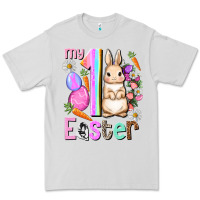 Dove Grey My first Easter Girl Easter Day Premium Tee - HowdyJamesFarm