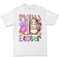 White My first Easter Girl Easter Day Premium Tee - HowdyJamesFarm