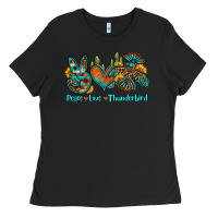 Black peace love thunderbird Ladies Tee - OliviaCreatesArt