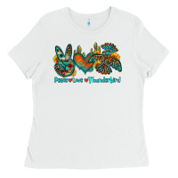 White peace love thunderbird Ladies Tee - OliviaCreatesArt