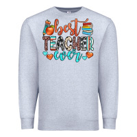 Heather Grey best teacher ever Premium Sweatshirt - JahusDesignShop