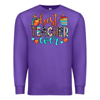 Purple best teacher ever Premium Sweatshirt - JahusDesignShop