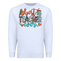 White best teacher ever Premium Sweatshirt - JahusDesignShop