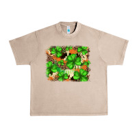 French Oak st.patricks plaid  green glitter cowhide  leopard Urban Heavy Tee - FaDigitalArtStudio
