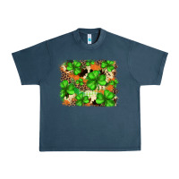 Midnight Navy st.patricks plaid  green glitter cowhide  leopard Urban Heavy Tee - FaDigitalArtStudio