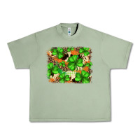 Oil Green st.patricks plaid  green glitter cowhide  leopard Urban Heavy Tee - FaDigitalArtStudio