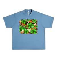 Pebble Blue st.patricks plaid  green glitter cowhide  leopard Urban Heavy Tee - FaDigitalArtStudio