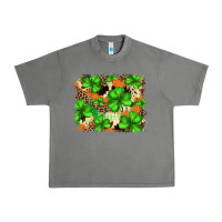 Tornado st.patricks plaid  green glitter cowhide  leopard Urban Heavy Tee - FaDigitalArtStudio
