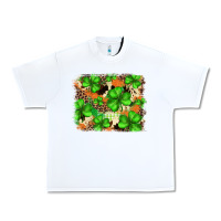 White st.patricks plaid  green glitter cowhide  leopard Urban Heavy Tee - FaDigitalArtStudio