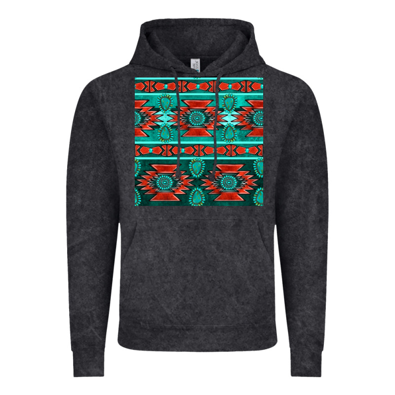 Native American Aztec Seamless Pattern 4 Vintage Hoodie by BundleAndBundleShop | Teevron