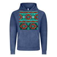 Vintage Denim native american aztec seamless pattern 4 Vintage Hoodie - BundleAndBundleShop