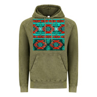 Vintage Olive native american aztec seamless pattern 4 Vintage Hoodie - BundleAndBundleShop