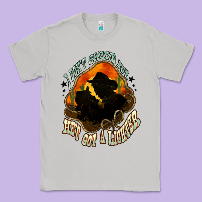 I Don't Smoke But He's Got A Lighter Classic Tee Designed By Howdyjamesfarm