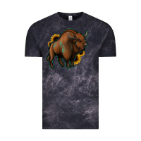Cloud Black Western  Bison Vintage Tee - Jasminsmagicworld