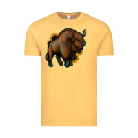 Vintage Mustard Western  Bison Vintage Tee - Jasminsmagicworld