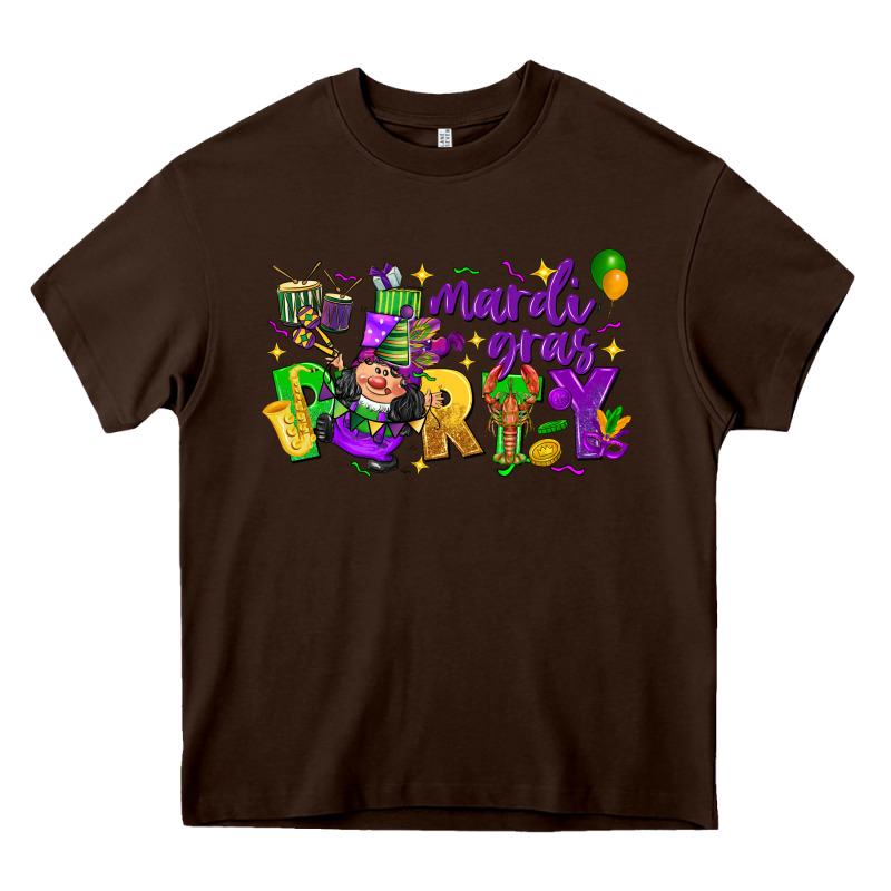 Mardi Gras Party Heavy Core Tee by CowGirlArtShop | Teevron