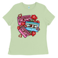 Valentines Day Casette Olivia Ladies Tee | Teevron