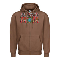 Chestnut blessed mom christmas Zipper Hoodie - AdoDesignShop