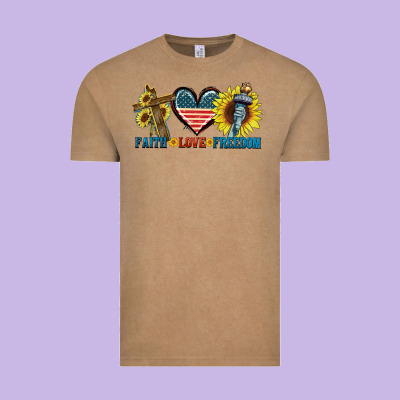 Fatih Love Freedom Vintage Tee Designed By Fadigitalartstudio