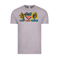 Vintage Zinc Fatih love freedom Vintage Tee - FaDigitalArtStudio