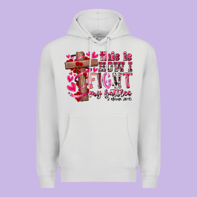 This Is How I Fight My Battles Premium Hoodie Designed By Racoondesign
