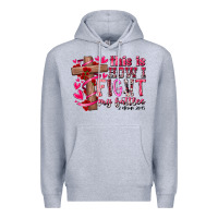 Heather Grey this is how i fight my battles Premium Hoodie - RacoonDesign