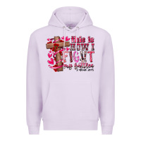 Lilac this is how i fight my battles Premium Hoodie - RacoonDesign