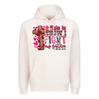 Pale Pink this is how i fight my battles Premium Hoodie - RacoonDesign