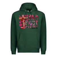 Sports Green this is how i fight my battles Premium Hoodie - RacoonDesign