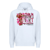 White this is how i fight my battles Premium Hoodie - RacoonDesign